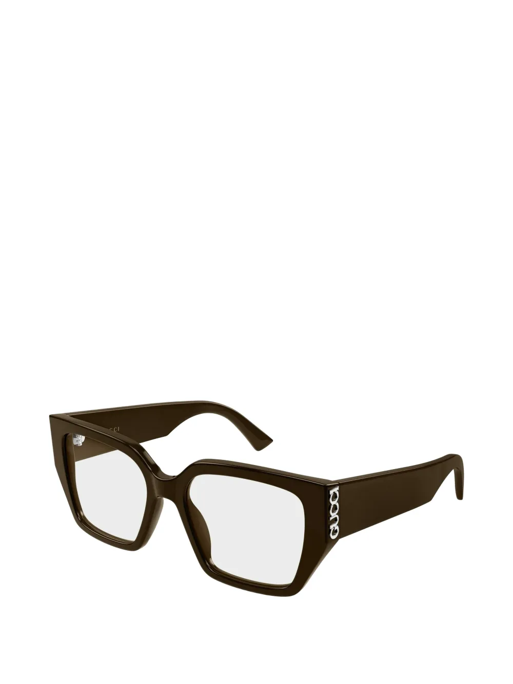 Gucci Eyewear Bril met logo Bruin
