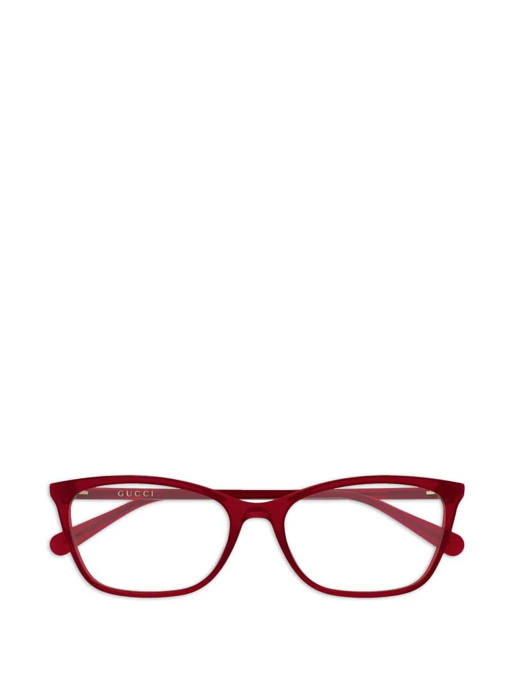 Gucci Eyewear square-frame glasses - Rosso