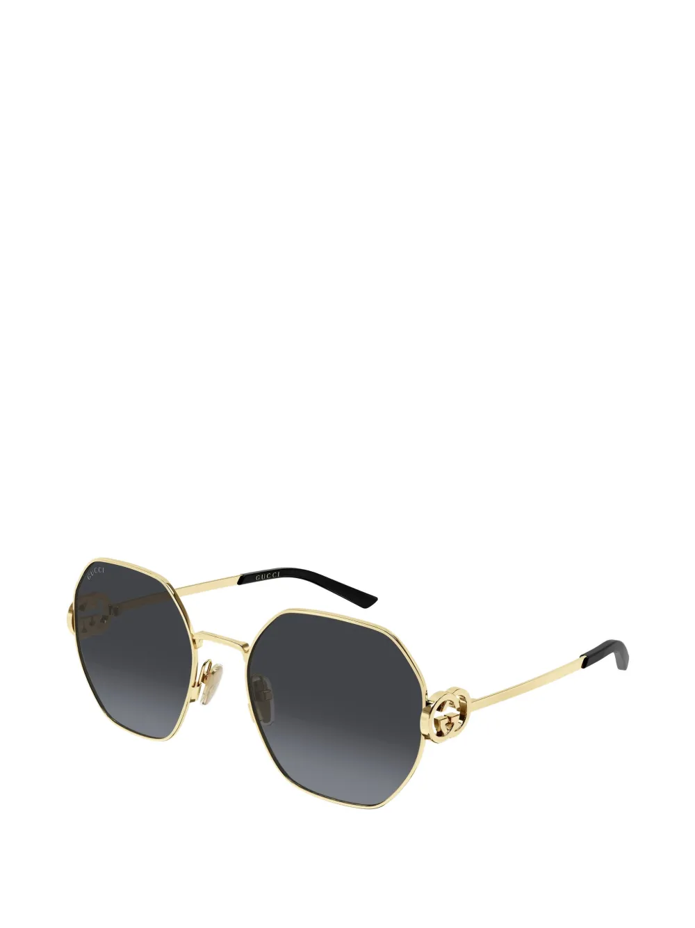 Gucci Eyewear Zonnebril met logodetail Goud