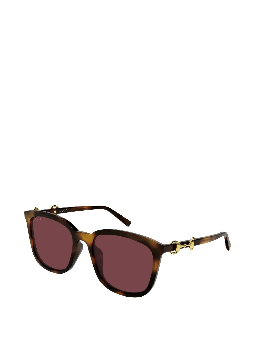 Gucci Eyewear Zonnebril met vierkant montuur Bruin
