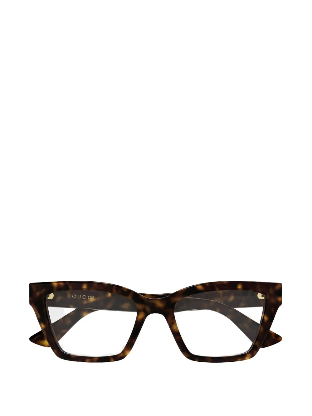 Gucci Eyewear cat-eye frame glasses - Marrone