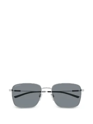 Gucci Eyewear ラウンドフレーム サングラス | グレー | FARFETCH JP