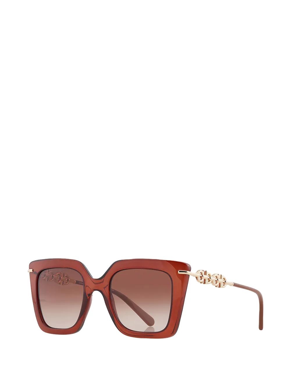  Ferragamo Eyewear Square-frame Sunglasses - Marrón 