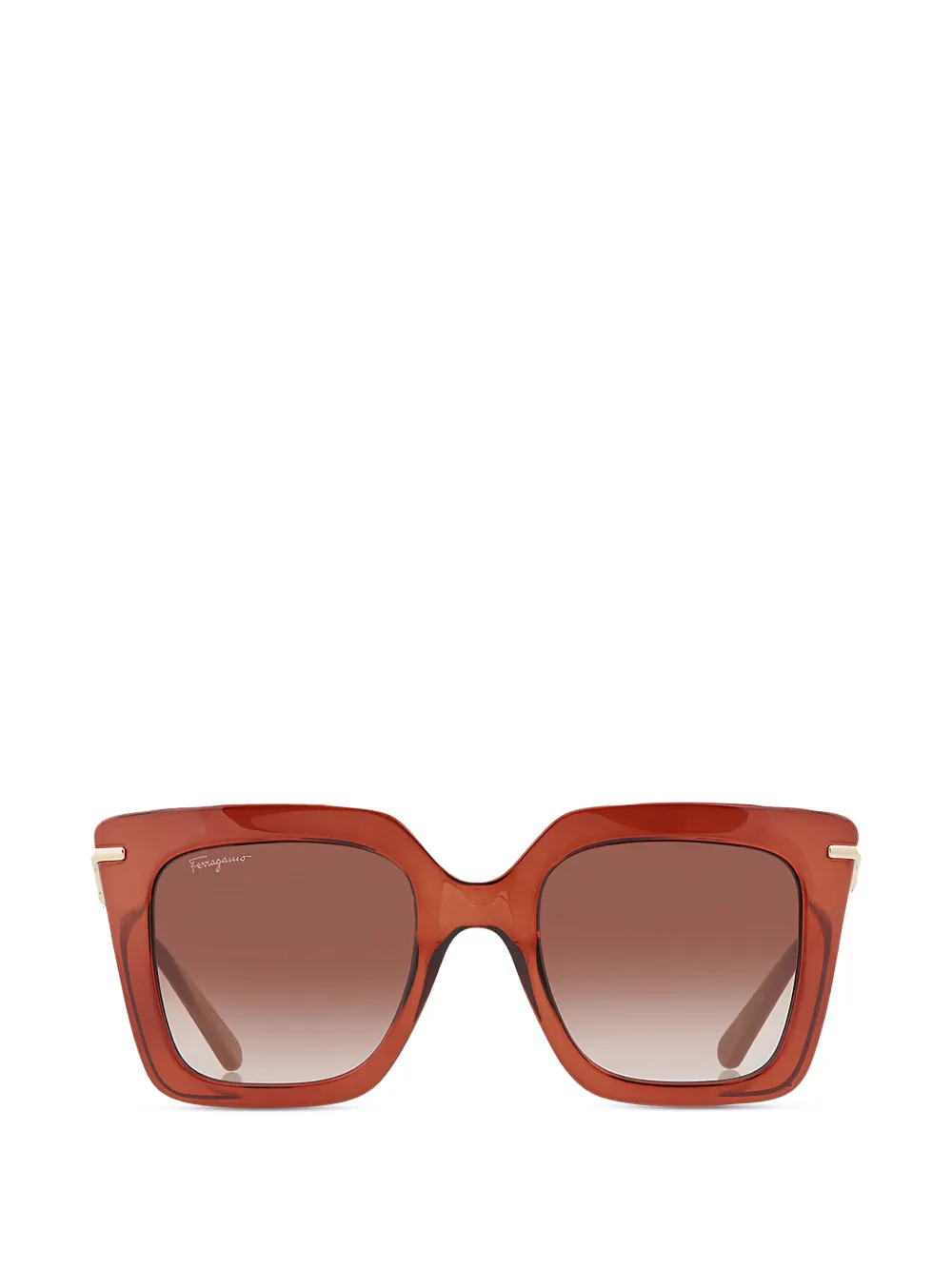Ferragamo Eyewear square-frame sunglasses - Marrone