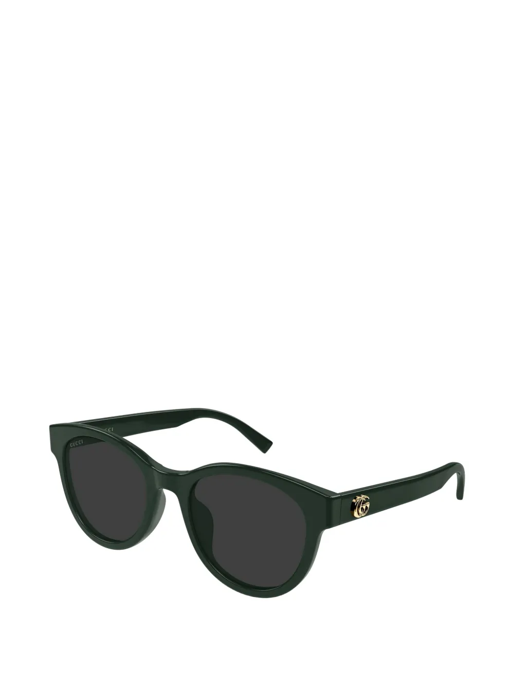 Gucci Eyewear Zonnebril met rond montuur Groen