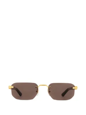 Cartier Eyewear ラウンドフレーム サングラス | ゴールドトーン
