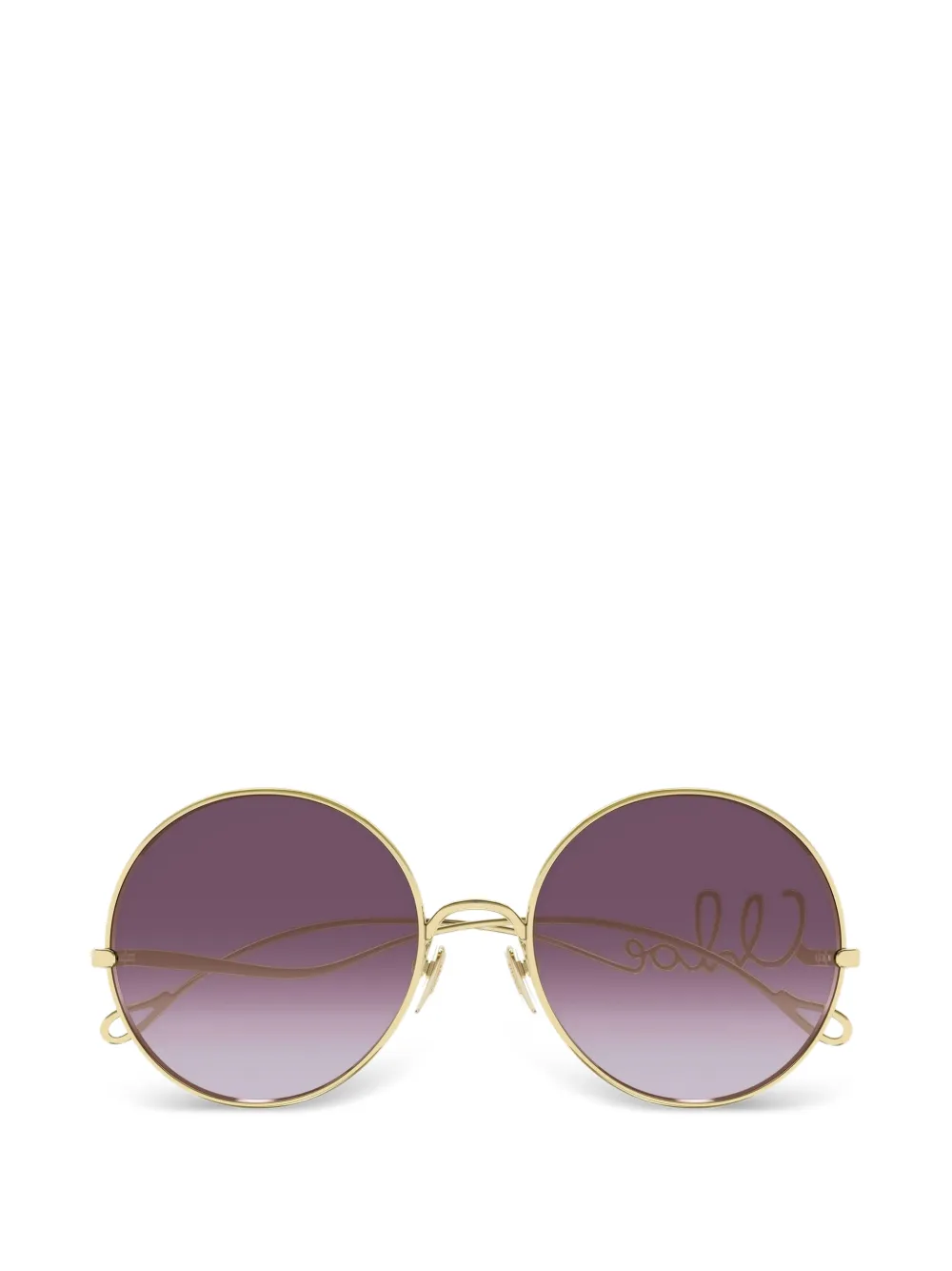 Cartier Oval-frame Sunglasses In Gold