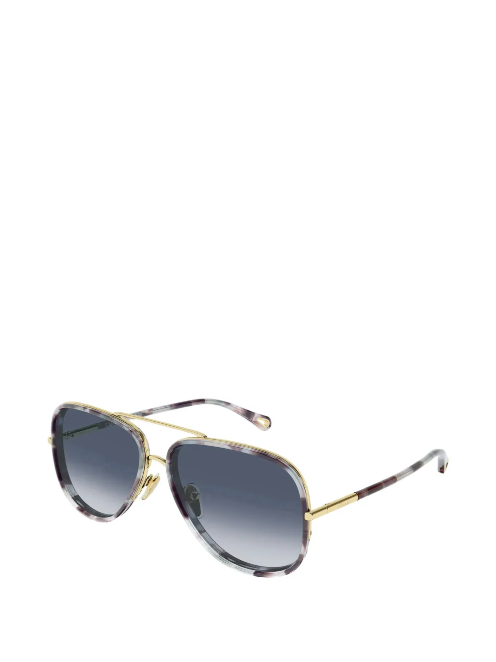 Chloé Eyewear Zonnebril met piloten montuur Goud
