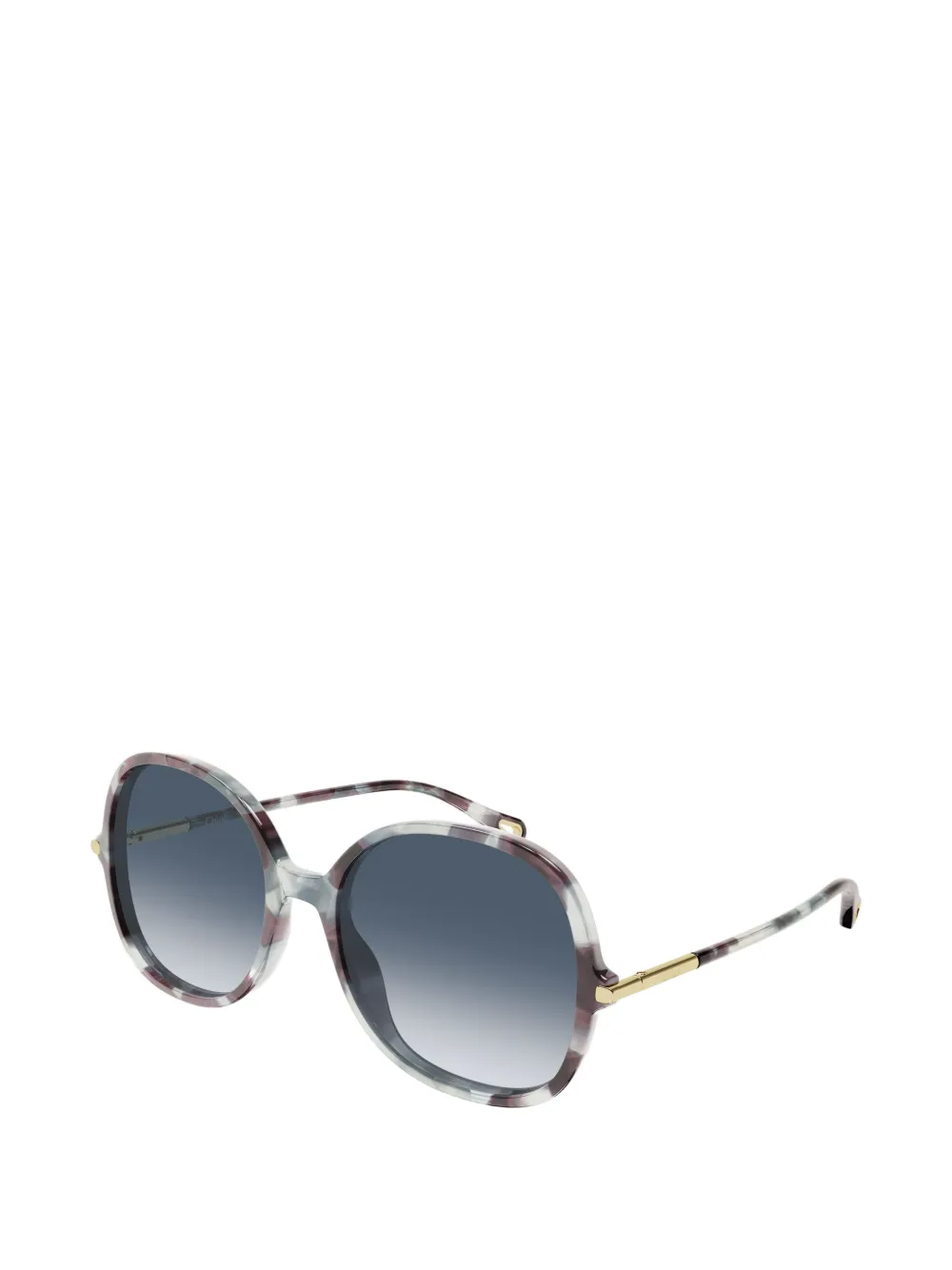 Chloé Eyewear Zonnebril met logodetail Bruin