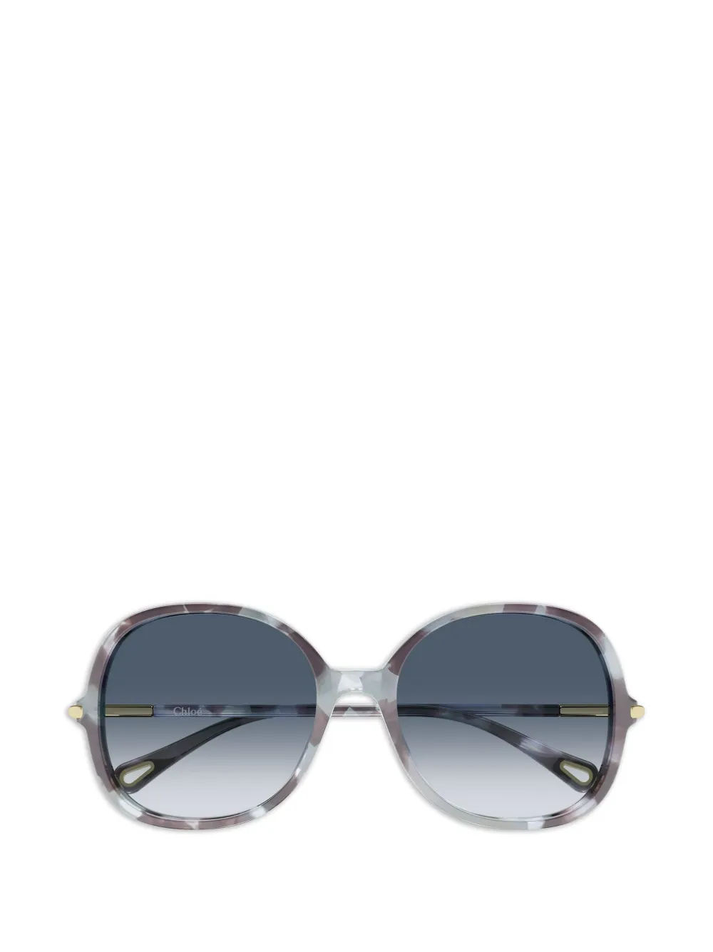 Chloé Eyewear logo-detail sunglasses - Marrone
