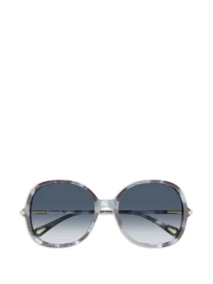 Chloé Eyewear ラウンドフレーム サングラス | グレー | FARFETCH JP