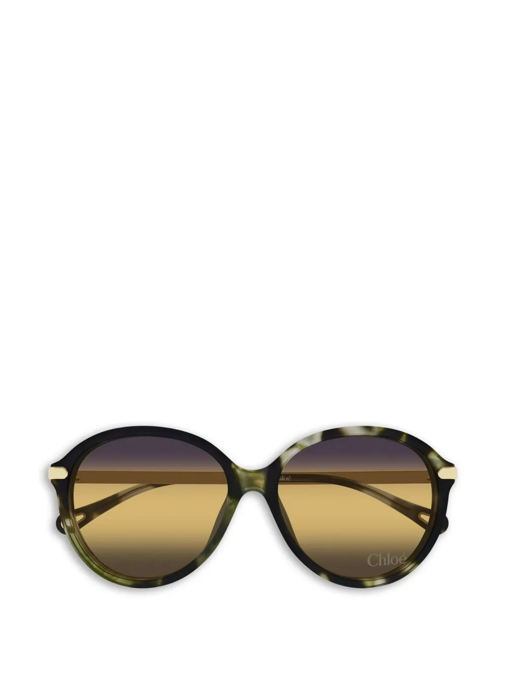 Chloé Eyewear Occhiali da sole tondi - Verde