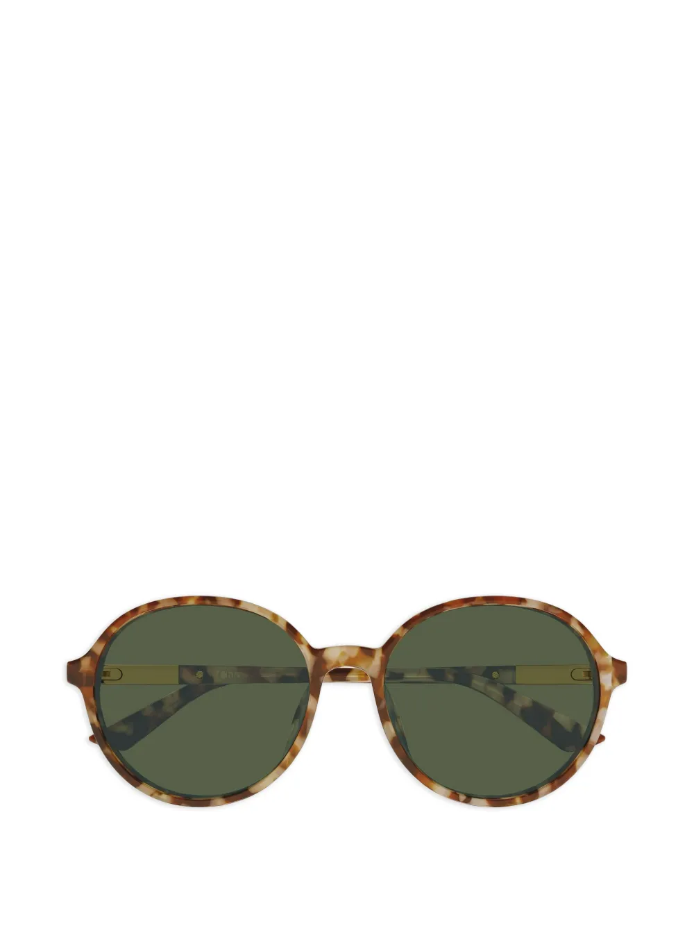 Chloé Eyewear Sonnenbrille mit rundem Gestell - Braun
