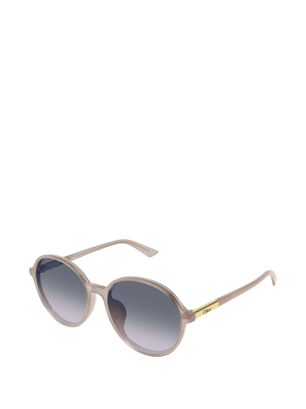 Chloé Eyewear Zonnebril met rond montuur Beige
