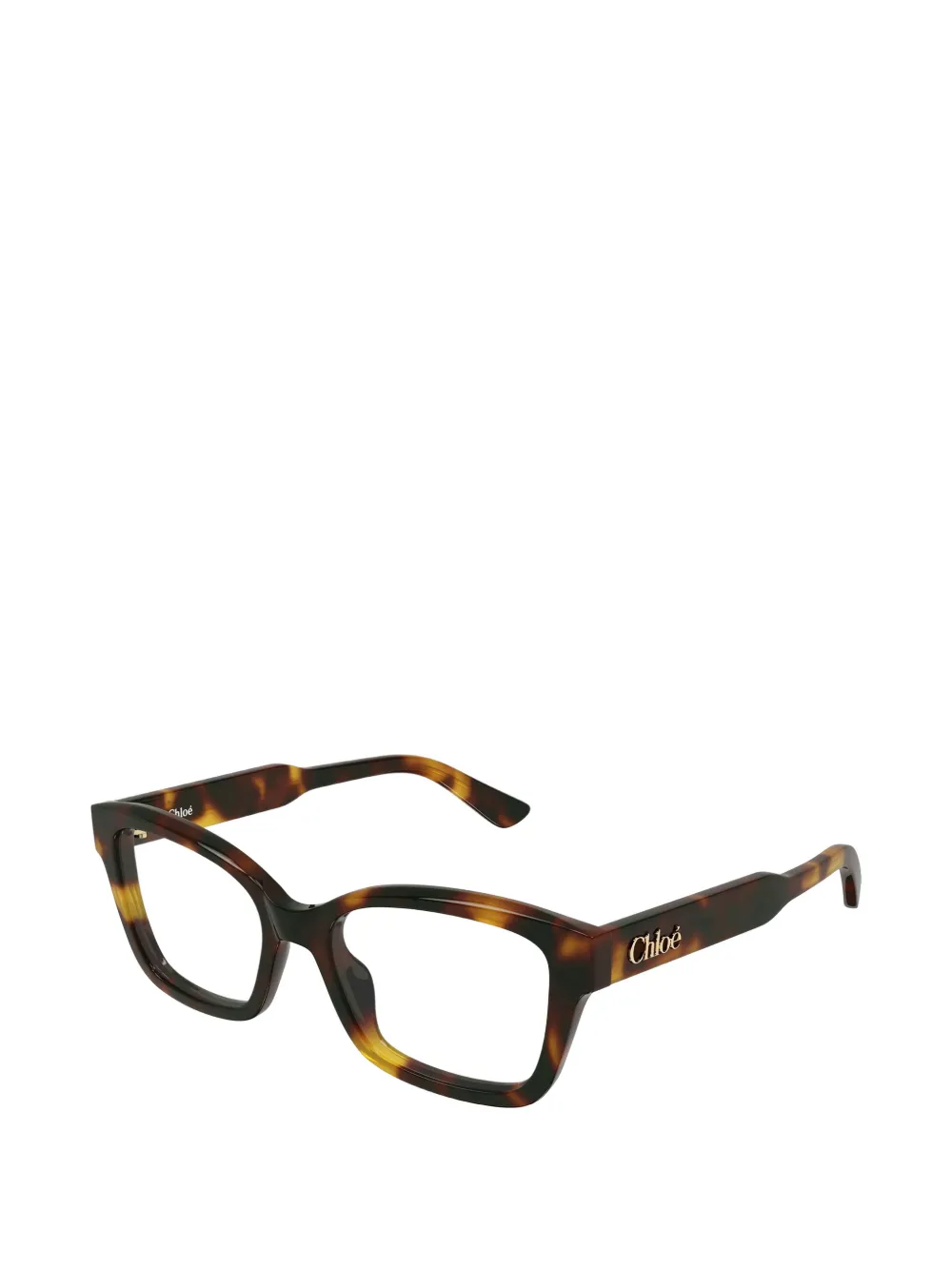 Chloé Eyewear Havana bril met vierkant montuur Bruin
