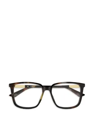 Chloé Eyewear CH0244O トータスシェル スクエア眼鏡フレーム