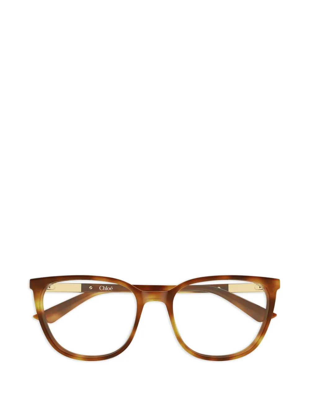 Chloé Eyewear Bril met logodetail Bruin