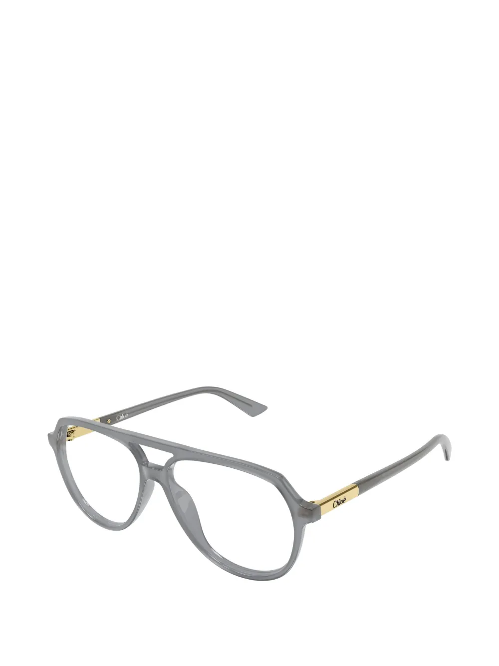 Chloé Eyewear Bril met piloten montuur Grijs