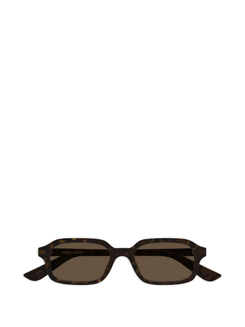 Alexander McQueen Eyewear logo-detail sunglasses - Marrone