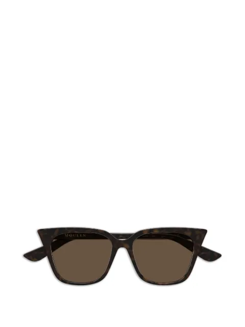 Alexander McQueen Eyewear havana browline sunglasses