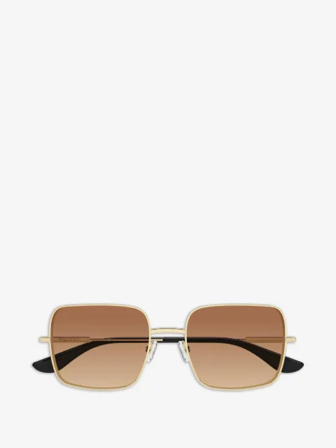 Alexander McQueen lentes de sol con armazón cuadrada