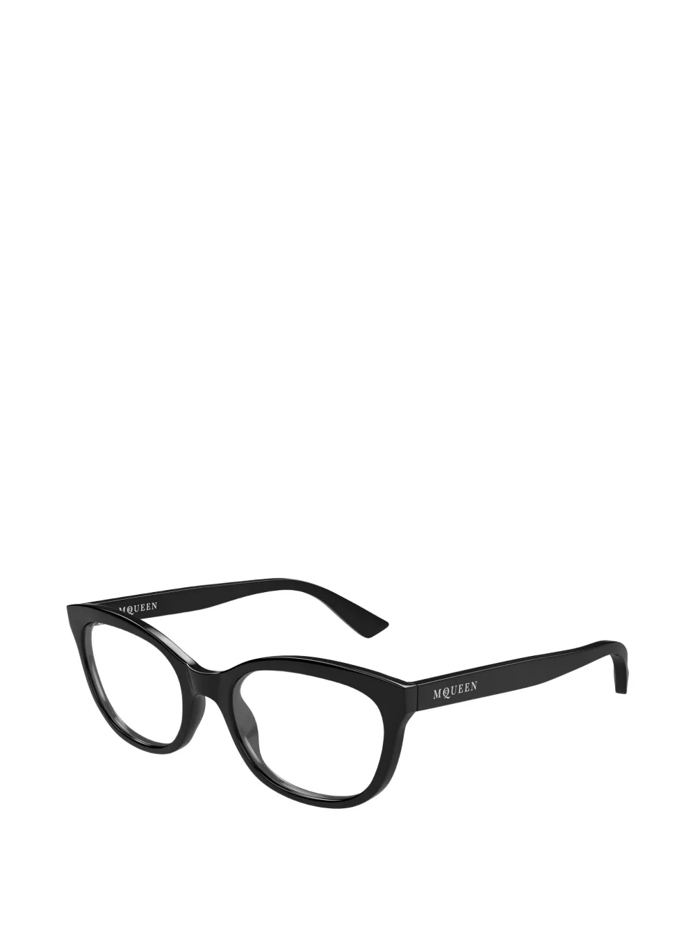 Alexander McQueen Eyewear Bril met ovaal montuur Zwart