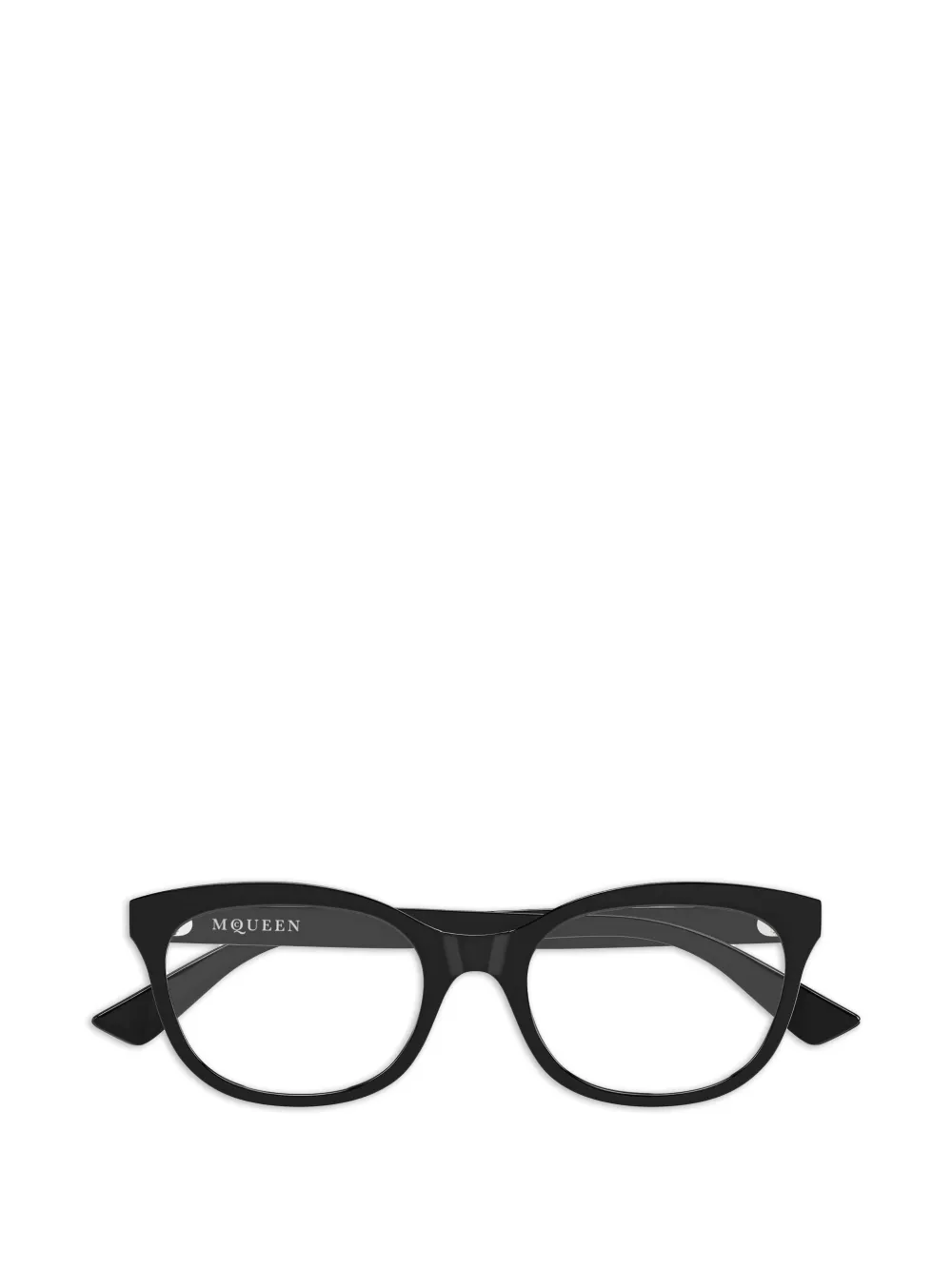 Alexander McQueen Eyewear oval-frame glasses - Nero