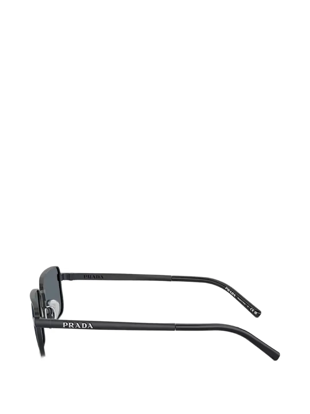 Prada Eyewear Zonnebril met rechthoekig montuur Zwart