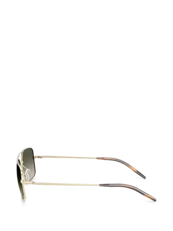 OLIVER PEOPLES サングラス ゴールドフレーム Oliver Peoples Victory II スクエアフレーム サングラス | ゴールド