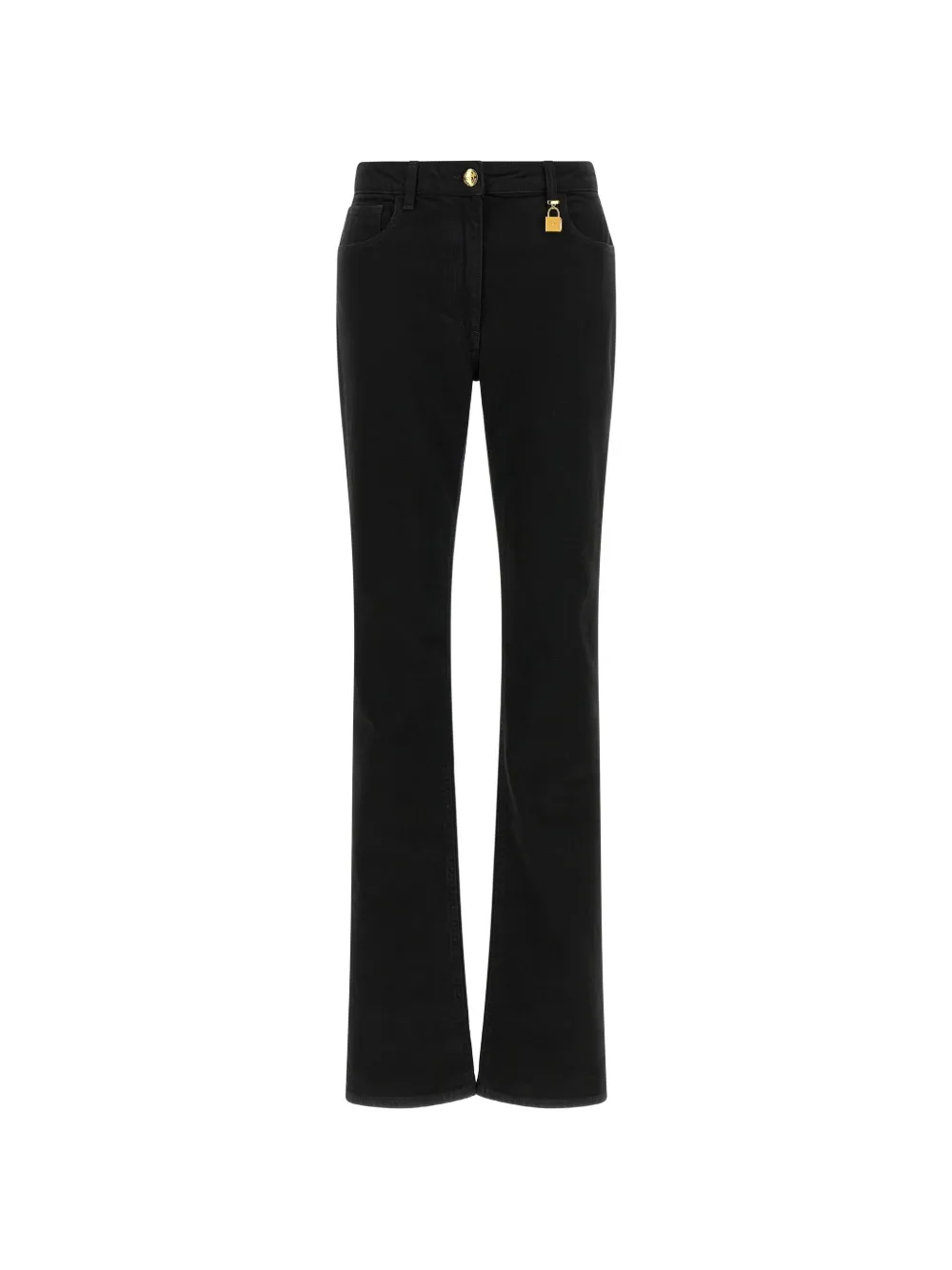 Elisabetta Franchi padlock-detail jeans - Schwarz