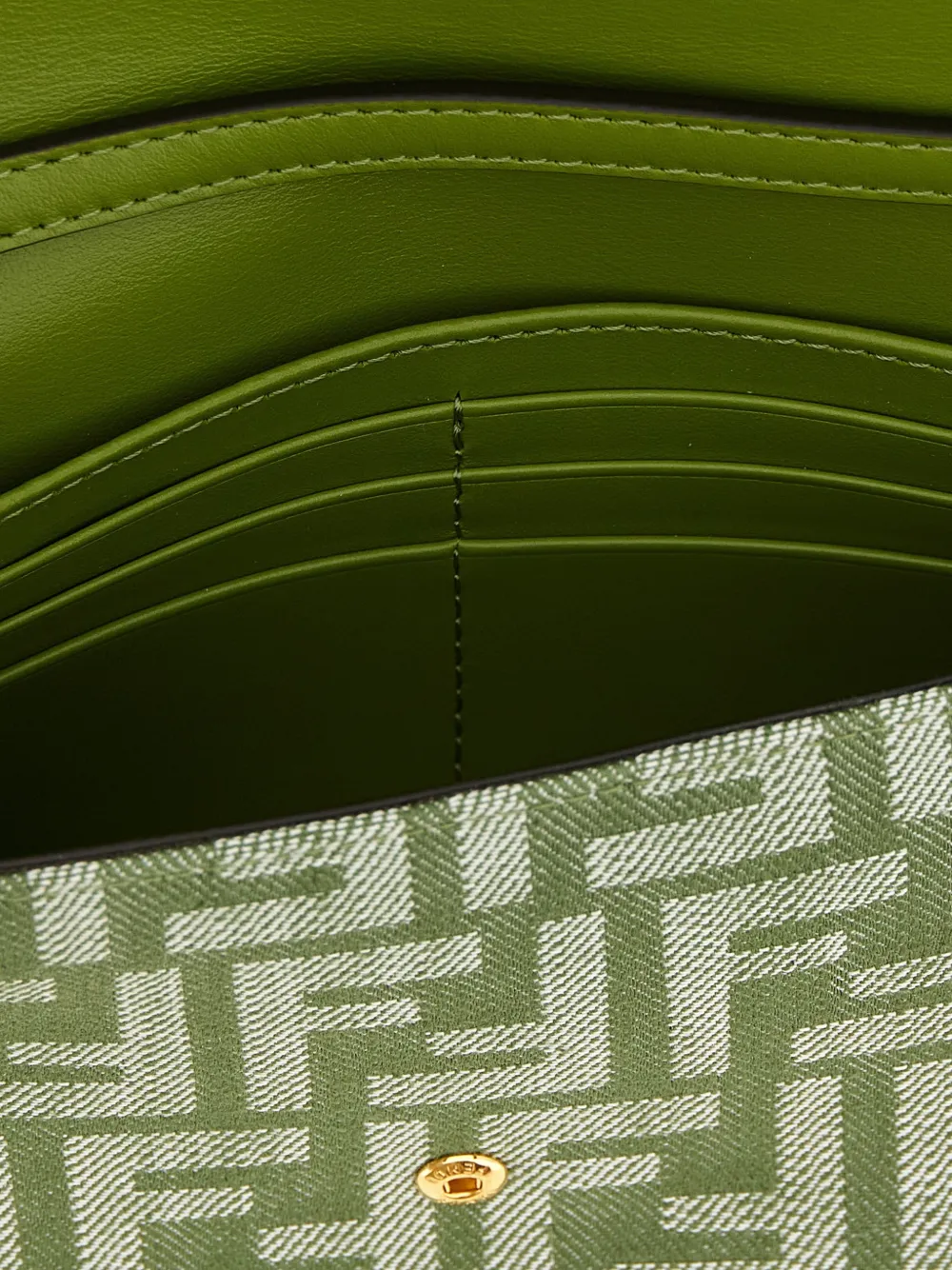 FENDI FF Jacquard Shoulder Bag | Green | FARFETCH