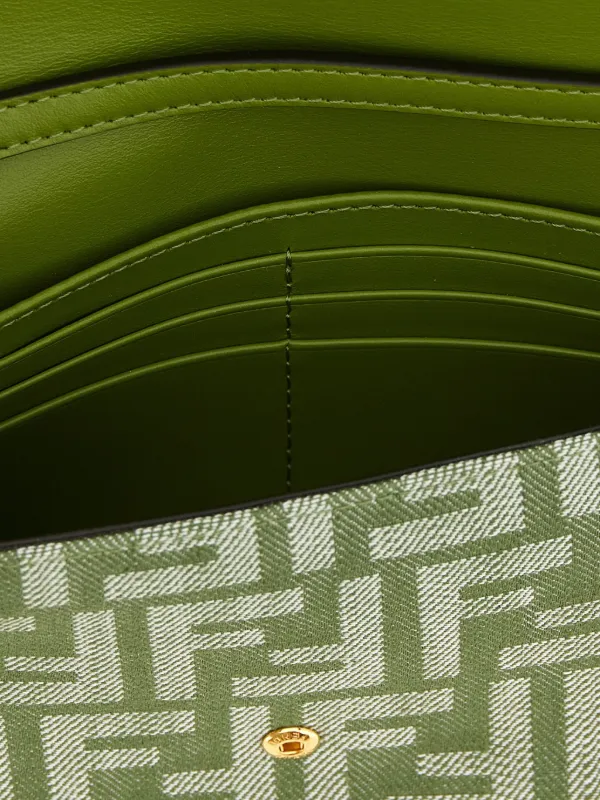 FENDI FF Jacquard Shoulder Bag | Green | FARFETCH ZA