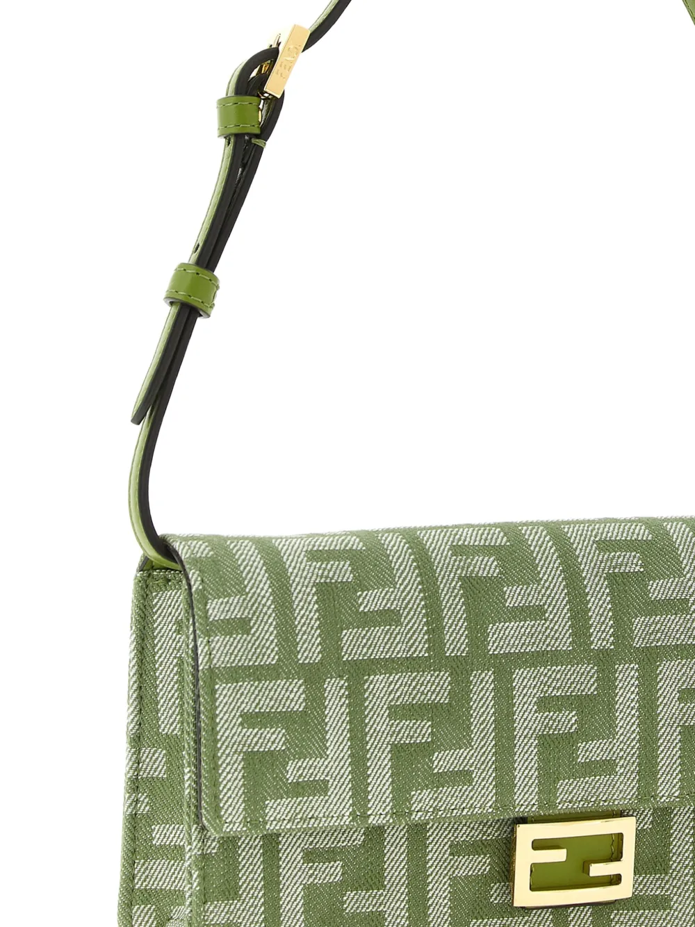 FENDI FF Jacquard Shoulder Bag | Green | FARFETCH