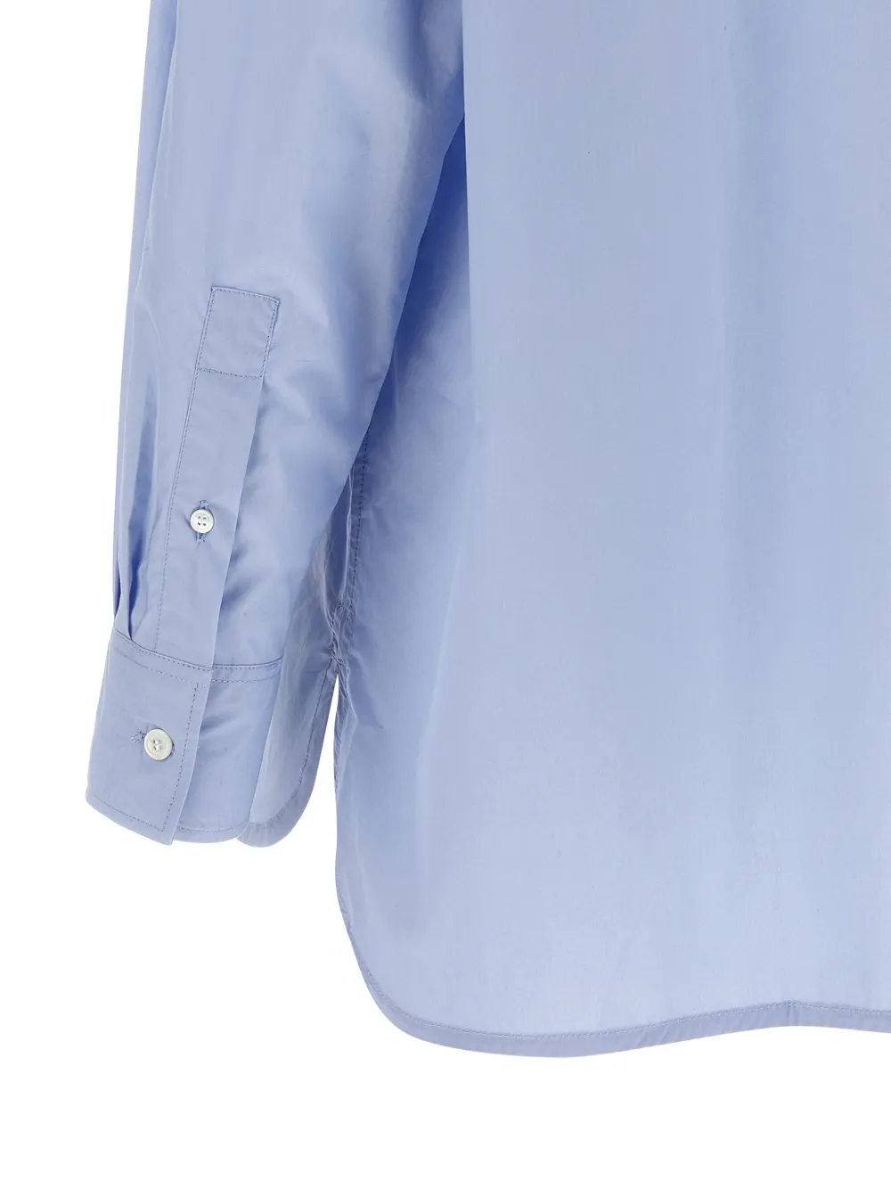 Maison Kitsuné Blouse met Baby Fox-patch Blauw