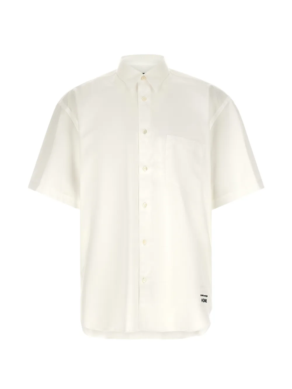 Comme des Garçons Homme logo-detail short-sleeve shirt - Bianco