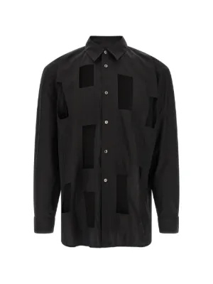 Comme Des Garçons Shirt アシンメトリーヘム シャツ | ブラック