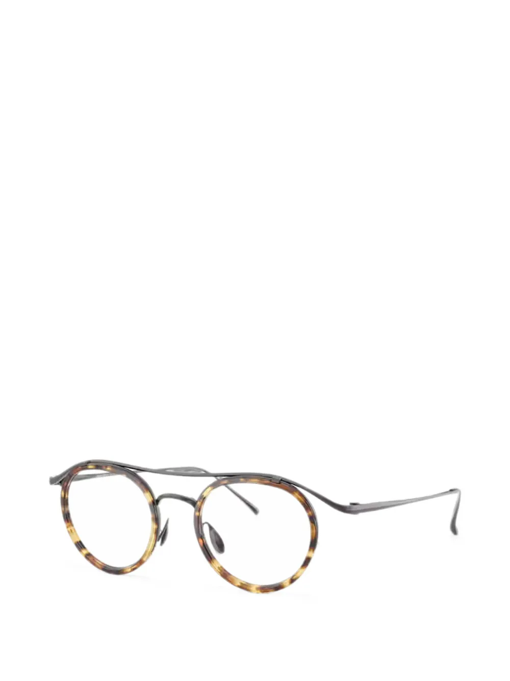 Giorgio Armani round-frame glasses - Marrone