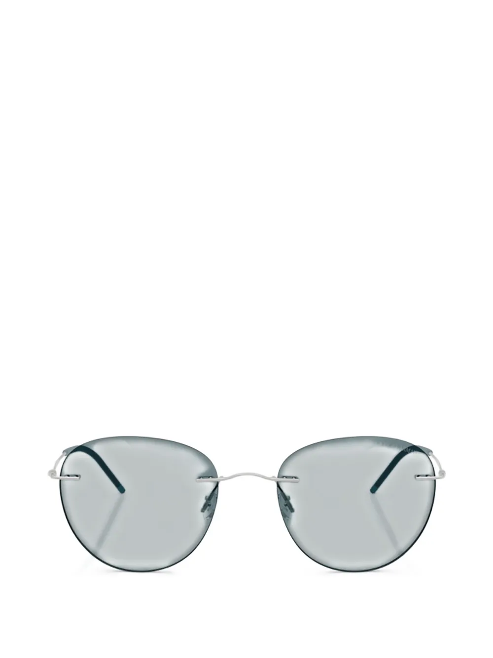 Giorgio Armani round-frame sunglasses - Silber