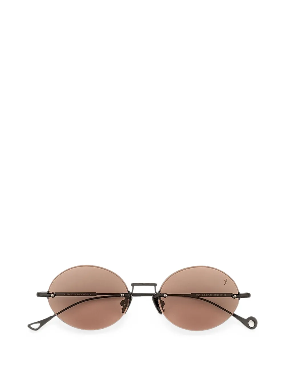 Eyepetizer Met round-shape rimless sunglasses - Nero