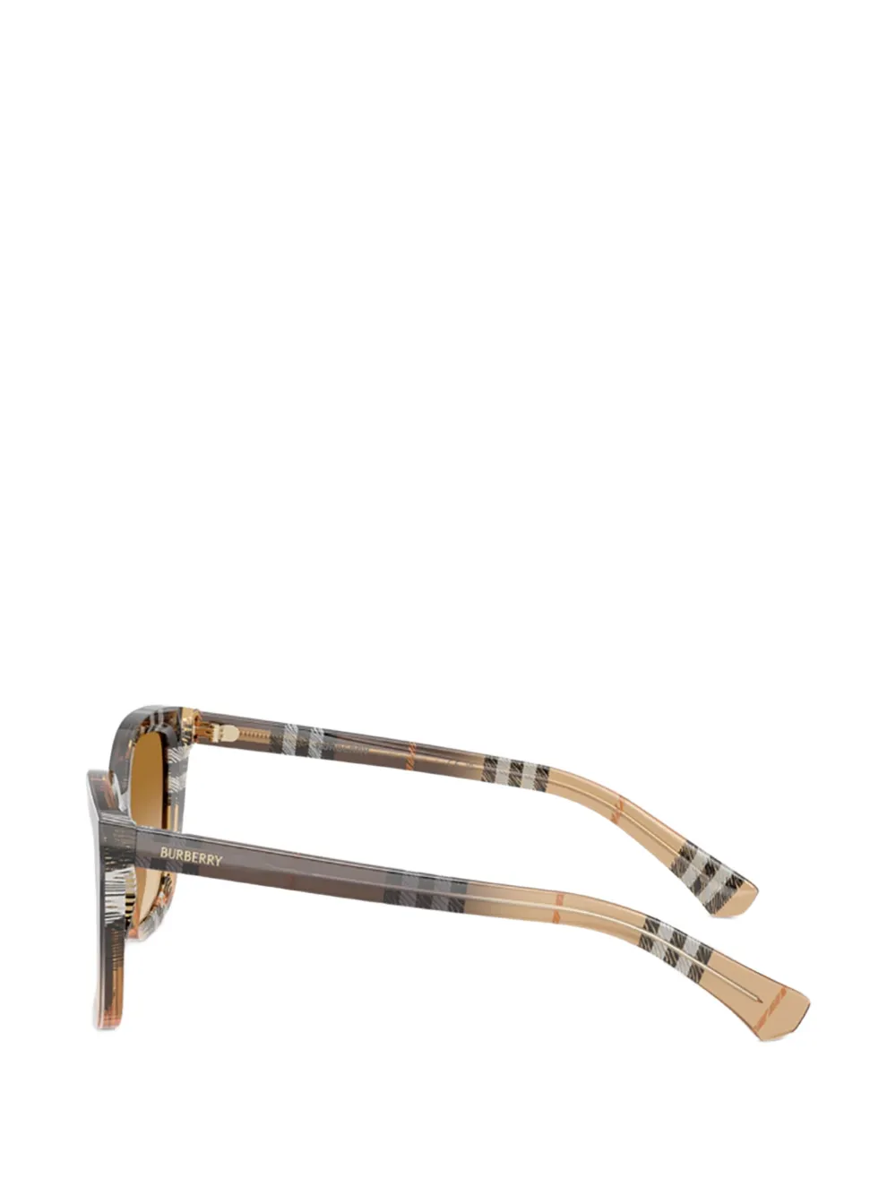 Burberry Eyewear Zonnebril met vierkant montuur Beige
