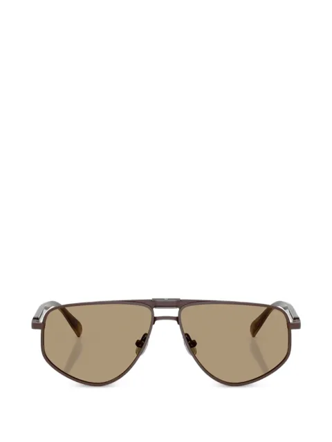 Brunello Cucinelli browline titanium sunglasses