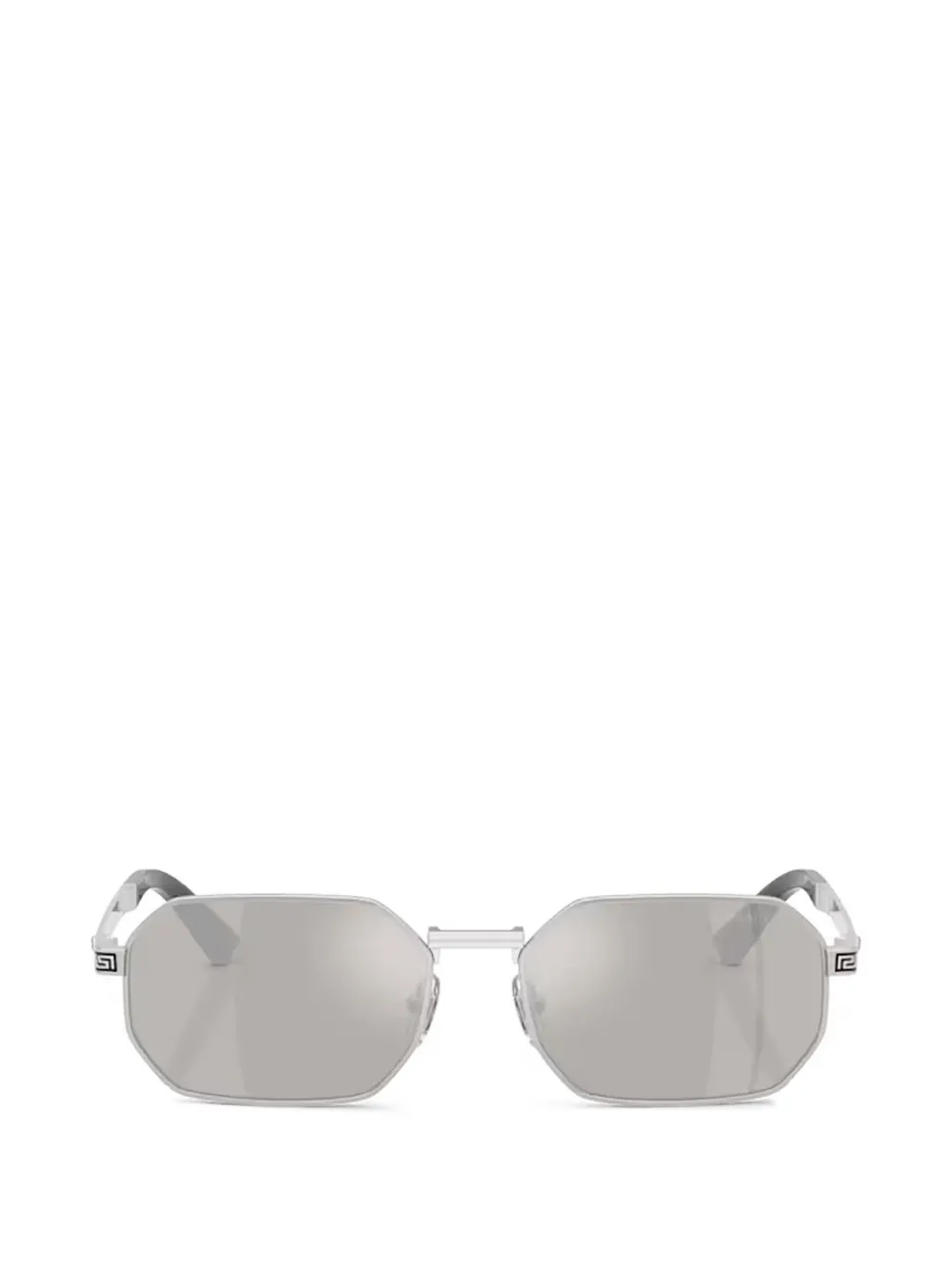 Versace Eyewear Occhiali da sole geometrici a specchio - Argento