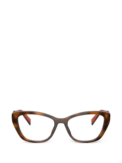 Prada Eyewear lentes de sol con armazón estilo carey