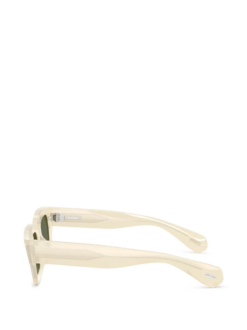 Oliver Peoples x Jil Sander Edition 6 zonnebril met vierkant montuur Beige