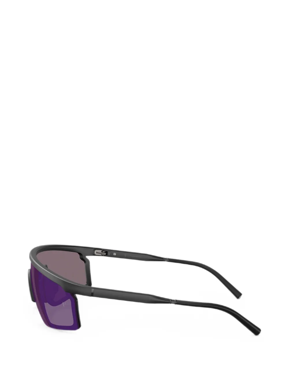 Oliver Peoples R-20 zonnebril met geometrisch montuur Zwart