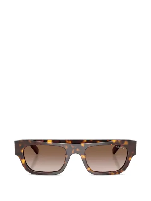 Vogue Eyewear dark havana geometric sunglasses