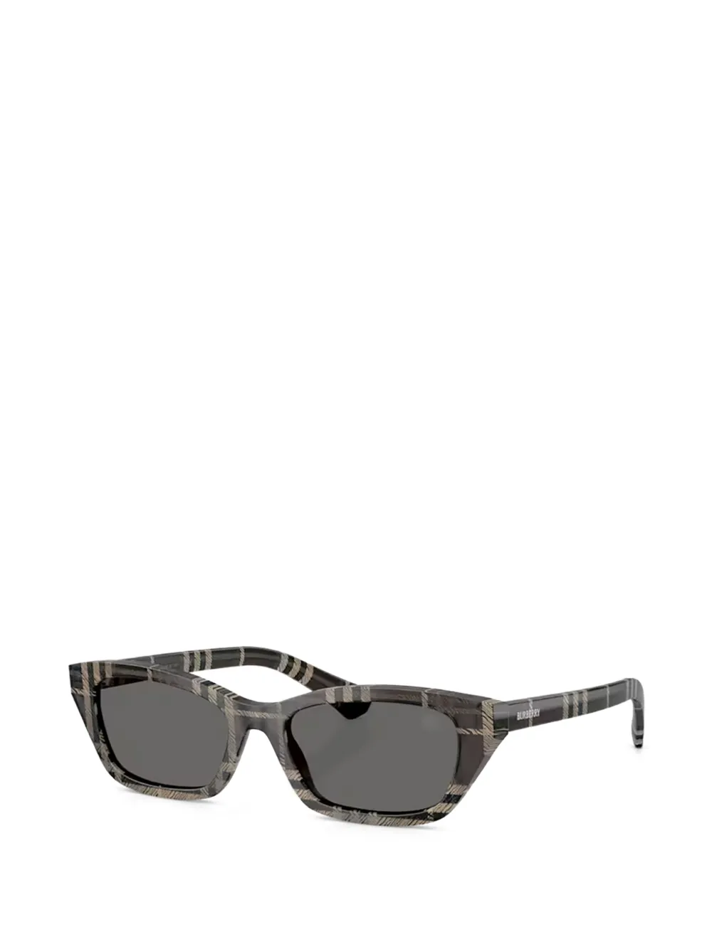 Burberry checked rectangle-frame sunglasses | Men