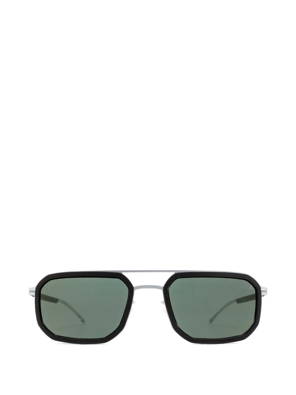 Mykita double-bridge rectangle sunglasses - Nero