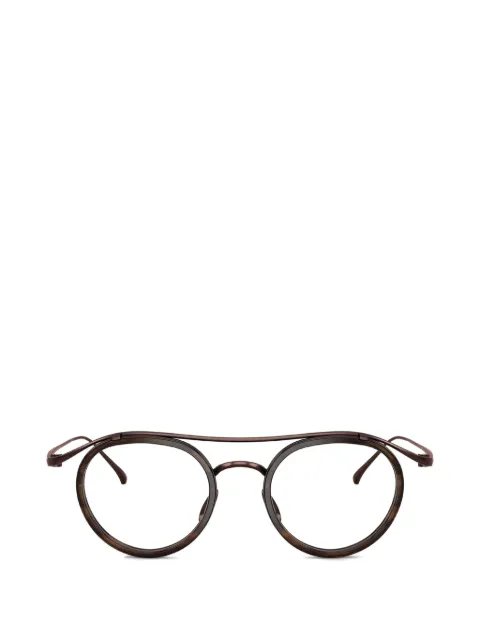 Giorgio Armani Runde Brille mit Doppelsteg