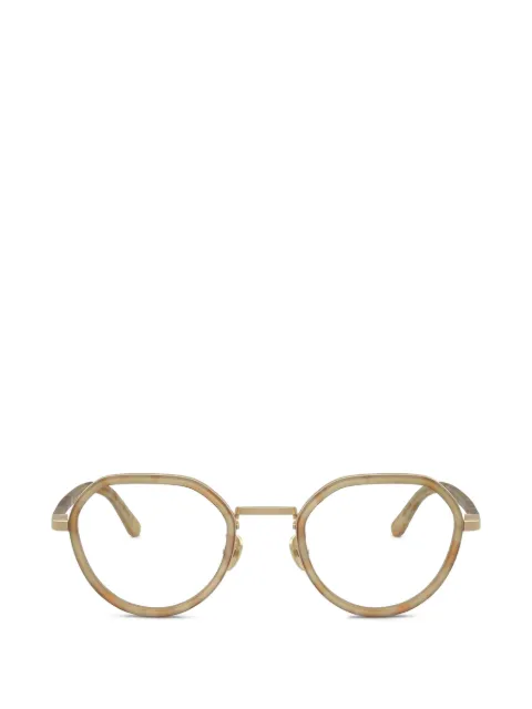 Giorgio Armani round-frame tortoiseshell glasses